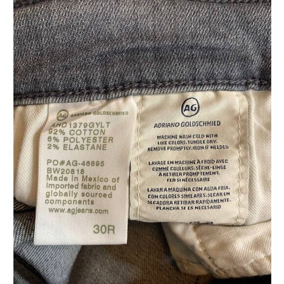 AG Adriano Goldschmied 30 x 25* The Farrah High Rise Skinny Jeans in Gray - Picture 9 of 9